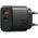 Φορτιστής τοίχου Bazic Goport Velox Kit 1xUSB-C 1xUSB-A GaN 35W με πλεκτό καλώδιο μαύρο