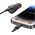 Φορτιστής αυτοκινήτου USAMS YT Series CC283 60W 1xUSB-A 1xUSB-C μαύρο