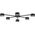 Φωτιστικό οροφής Tk Lighting Avia 4692 6x10W GX53 μαύρο