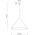 TK Lighting Cono 10089 κρεμαστό φωτιστικό 1x15W E27 κόκκινο