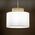 Φωτιστικό κρεμαστό TKKRYWULT Duo 1856 1x15W E27 γιούτα/λευκό