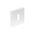 DOOR KEYHOLE SQUARE WHITE QUBIK