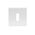 DOOR KEYHOLE SQUARE WHITE QUBIK