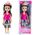 Mini Laleczka Księżniczka Z Koroną Kolorowa Sukienka 14cm Mix LEAN TOYS