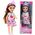 Mini Laleczka Księżniczka Z Koroną Kolorowa Sukienka 14cm Mix LEAN TOYS