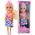 Mini Laleczka Księżniczka Z Koroną Kolorowa Sukienka 14cm Mix LEAN TOYS