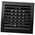 Πλαστική γρίλια εξαερισμού ND10RA, 148 x 153 mm, DN100, με κάλυμμα, ανθρακί χρώμα