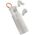 Skullcandy Dime Evo True Wireless Bluetooth Earbuds, White/Orange