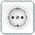 SOCKET RP16-002-02 V WHITE LX2000