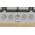 Bosch Serie 4 PGQ7B5K90 płyta kuchenna Stal nierdzewna Wbudowany 75 cm Gaz 5 stref(y)