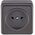 SOCKET RP16-001V OVER PLASTER ANTHR SL+
