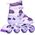 NA0189 ZESTAW LED ŁYŻWOROLKI OCHRANIACZE MOONBEAM FIOLETOWE ROZM. L(39-42) NILS EXTREME