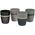 1x4 Bredemeijer Κούπες Sven 200ml Κούπες Πέτρινα Σκεύη Ρίγες 147080