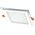 Ενσωματωμένο γυάλινο φωτιστικό LED VESTALIGHT, 3000 K, 18 W, 1347 lm, IP40, 20 x 20 cm