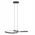 LED pendant lamp EGLO SERPINS, 21W, 3000K, 2500lm, black, 30x66x110cm