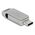 DeLOCK USB 5 Gbps USB-C + Type-A Memory Stick 16 GB - Metal Housing, 16 GB, USB Type-A / USB Type-C, 3.2 Gen 1 (3.1 Gen 1), 117 MB/s, Swivel, Silver
