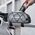 Torba sakwa rowerowa mocowana na ramę 0.9l - srebrna Torba sakwa rowerowa mocowana na ramę 0.9l - srebrna