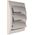 GRILLE WITH SHUTTERS 148X153/D100, WHITE