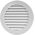 GRILLE VENTILATION D125 WHITE