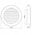 GRILLE VENTILATION D125 WHITE
