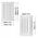 GRILLE PLASTIC ADJUSTABLE 250X170, WHITE