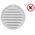 GRILLE METAL D100, WHITE