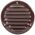 GRILLE METAL D125, BROWN