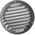 GRILLE METAL D125 GALVANIZED