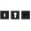 DOOR HANDLE QUBIK SQUARE BLACK UNIVERSAL