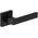 DOOR HANDLE QUBIK SQUARE BLACK UNIVERSAL