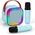 Ηχεία Extralink Kids Mini Karaoke LED 2x Mic Μπλε | Σετ Καραόκε | ηχείο, 2x μικρόφωνο, Bluetooth, AUX, υποδοχή για κάρτες μνήμης, φωτισμός RGB