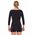 Γυναικεία μπλούζα LS1628W με μανίκι 3/4 COMFORT MERINO μαύρο L