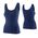 Γυναικείο αμάνικο μπλουζάκι COMFORT MERINO μπλε XL