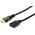 TECHLY HDMI Υψηλής Ταχύτητας Καλώδιο Προέκτασης 3m μαύρο με Ethernet 4K 30Hz 19 ακίδων HDMI Αρσενικό σε 19 ακίδων HDMI Θηλυκό με Χρυσή Επαφή