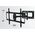 TECHLY Βάση τοίχου για LCD TV 81,28cm έως 177,80cm Φορτίο έως 45Kg Slim Μαύρο Επεκτάσιμος βραχίονας έως 688mm