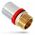 Σύνδεσμος πρεσαριστός Diamond ZŁ-CH, PEX-AL-PEX, ορείχαλκος 3/4"x25 FZZ-001.3/4X25.ZŁ.CH