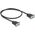 Delock - Σειριακό καλώδιο RS-232 - DB-9 (W) με βίδες σε DB-9 (W) με βίδες - 50 cm - 5 mm - Μαύρο
