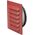 FRESH Γρίλια μεταλλική 145x145 mm με Ø100 mm καρφιά, κόκκινη.