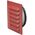 FRESH Γρίλια μεταλλική 145x145 mm με Ø100 mm καρφιά, κόκκινη.