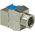 LogiLink NK4018, Επίπεδο, Γκρι, RJ-45, Θηλυκό, 10GBase-T, Χρυσό