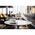 Securit® L-shaped A5 acrylic table sign in matte black - set of 3 pieces.