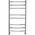 Στεγνωτήρας πετσετών WELLMER Classic 1000-8, 1000 x 500 mm, ανοξείδωτο ατσάλι, συμπεριλαμβάνεται.