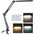 Λάμπα LED τραπεζιού με σφιγκτήρα AVIDE JAMES, 12 W, CCT, 450 lm, USB, μαύρο