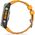 Ρολόι γυμναστικής Garmin Garmin fēnix® 8 – 51mm AMOLED Sapphire Titanium με πορτοκαλί/γραφίτη σιλικόνης λουράκι