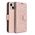 Θήκη βιβλίου MEZZO για IPHONE 13 MINI mandala ροζ χρυσό