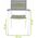 Keter Darza kresls Harmony Armchair balts/gaisi peleks 29201284