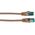 Καλώδιο Patch RJ45 S/FTP Cat6A LSZH Καφέ Μήκος 1m 4x2xAWG27/7 σύμφωνα με TIA/EIA568B θωρακισμένο Πρότυπα μετάδοσης 10Gbit