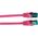 Καλώδιο EFB RJ45 Patch S/FTP Cat6A LSZH Μαγέντα Μήκος 3μ 4x2xAWG27/7 σύμφωνα με TIA/EIA568B θωρακισμένο Πρότυπα μετάδοσης 10Gbit