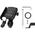 Βάση τηλεφώνου με φορτιστή USB Qiuck Charge 3.0 R9-metal usb qc 3.0 4 RIDE (για τιμόνι 20-30mm, χρώμα μαύρο, Μεταλλικό, τοποθετείται στο τιμόνι ή στη βίδα του καθρέφτη)