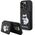 Karl Lagerfeld case for iPhone 15 Pro 6,1" KLHCP15LSAKCNSCK black hardcase Saffiano Cardslots and Stand Monogram Choupette 3666339169619